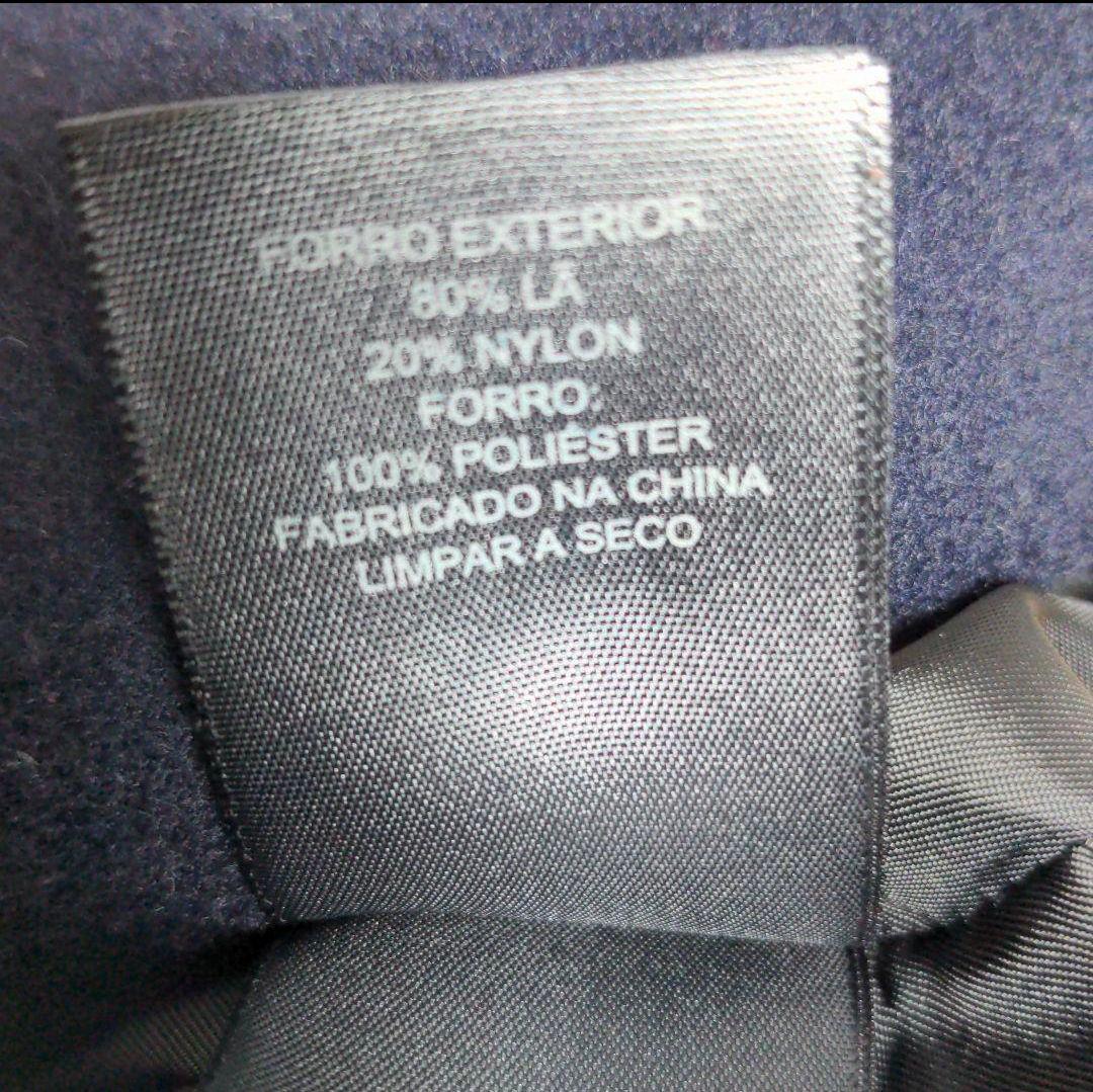 aq11. COACH ウールPコート ネイビー レディースLサイズ相当 - メルカリ