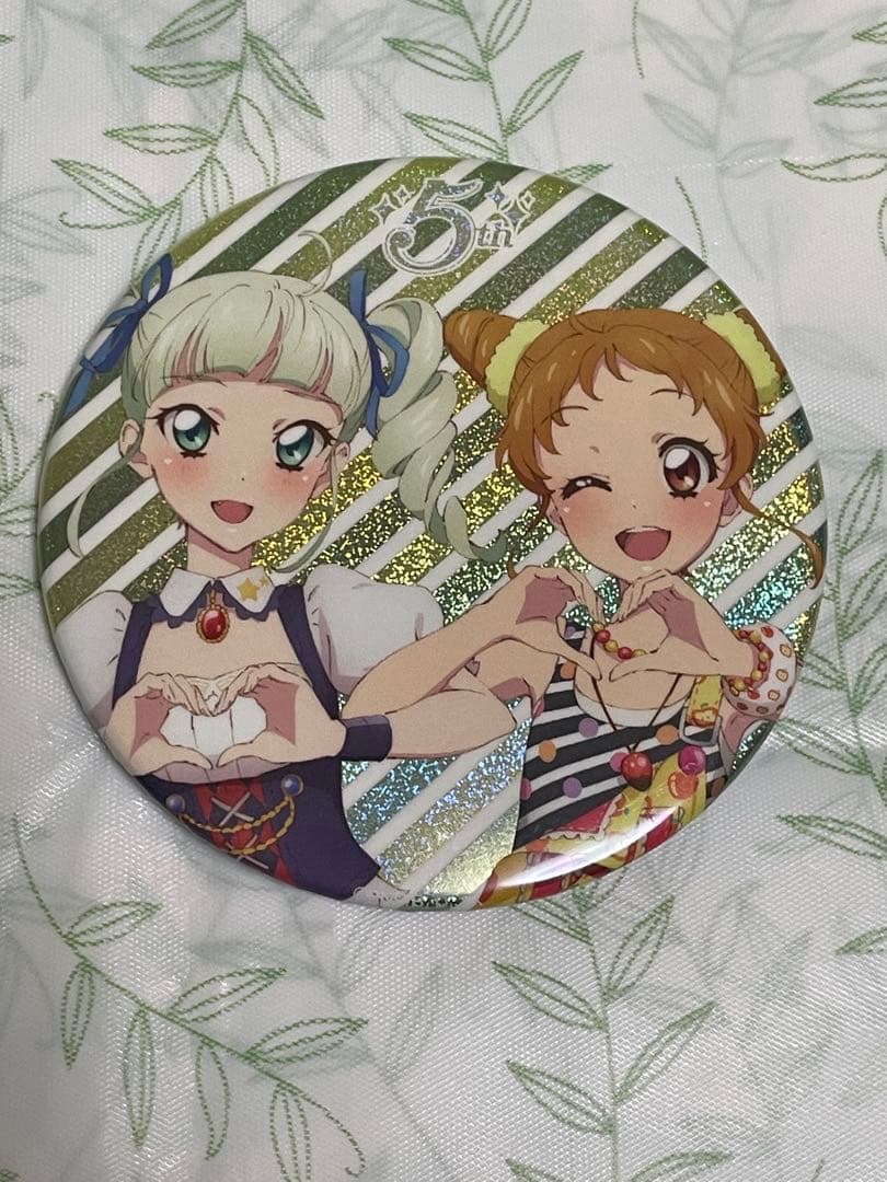 アイカツ 5th グリッター缶バッジ 缶バッジ 藤堂ユリカ 有栖川おとめ