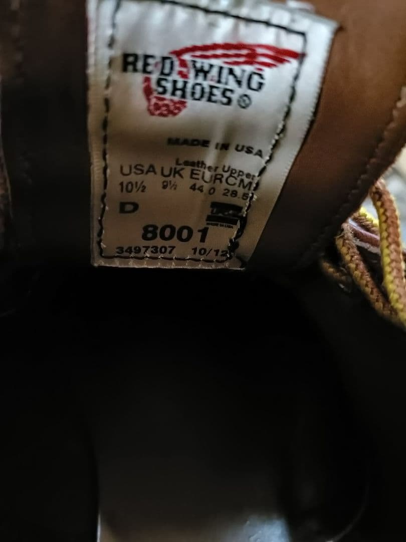 レッドウイング　8001 10.5D ビブラム100