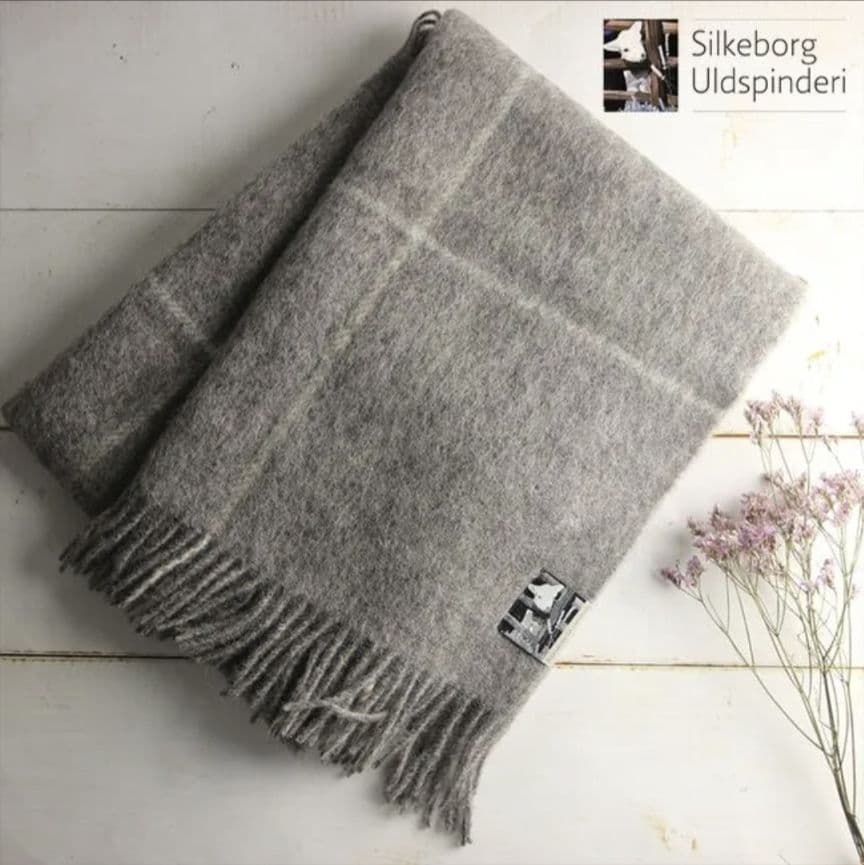 Silkeborg Uldspinderi　ウール　ブランケット　グレー　新品 楽天市場】【ギフト対応】 【特典付き】 Silkeborg Uldspinderi