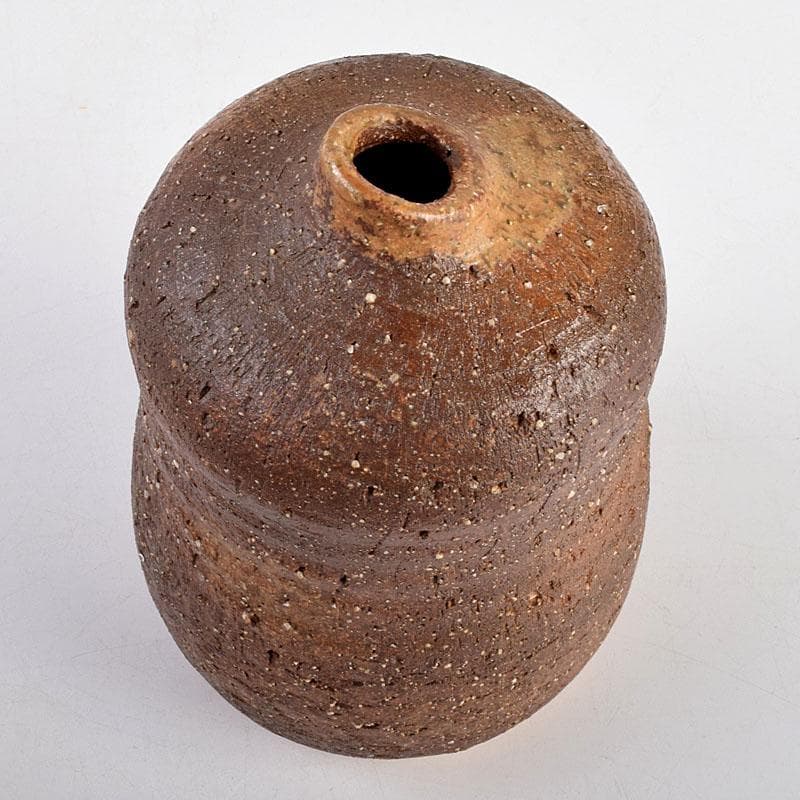 備前焼 金重道明造 伊部 擂茶花入 共箱 C 8913 - メルカリ