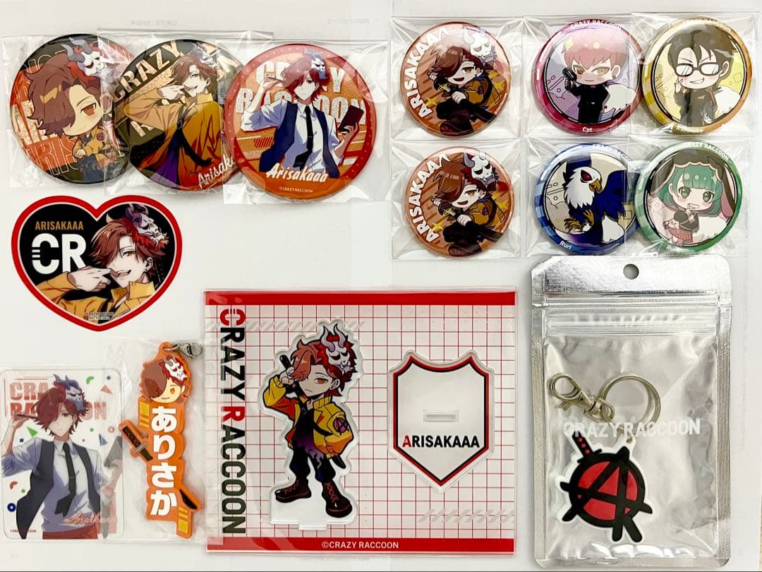 バラ売り可】 ありさか Crazy Raccoon グッズ まとめ売り - メルカリ