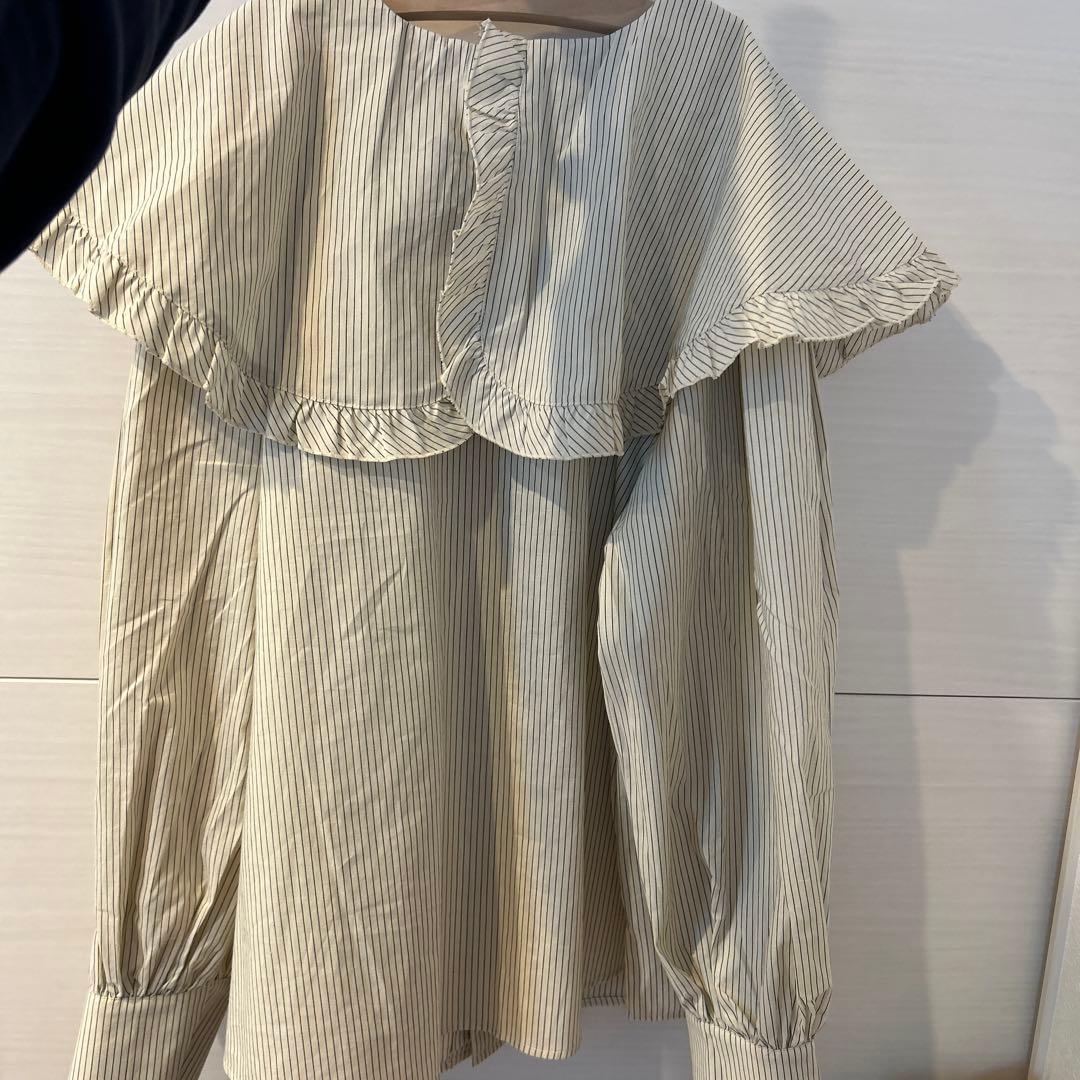 JEANASIS 2wayフリルBIGカラーブラウス - メルカリ