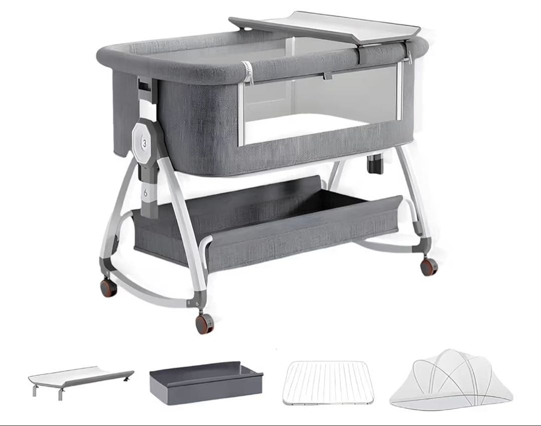 ベビーベッド 折りたたみ おむつ交換 ポータブル コンパクト収納 Amazon.co.jp: ベビーベッド 折りたたみ おむつ交換 ポータブル