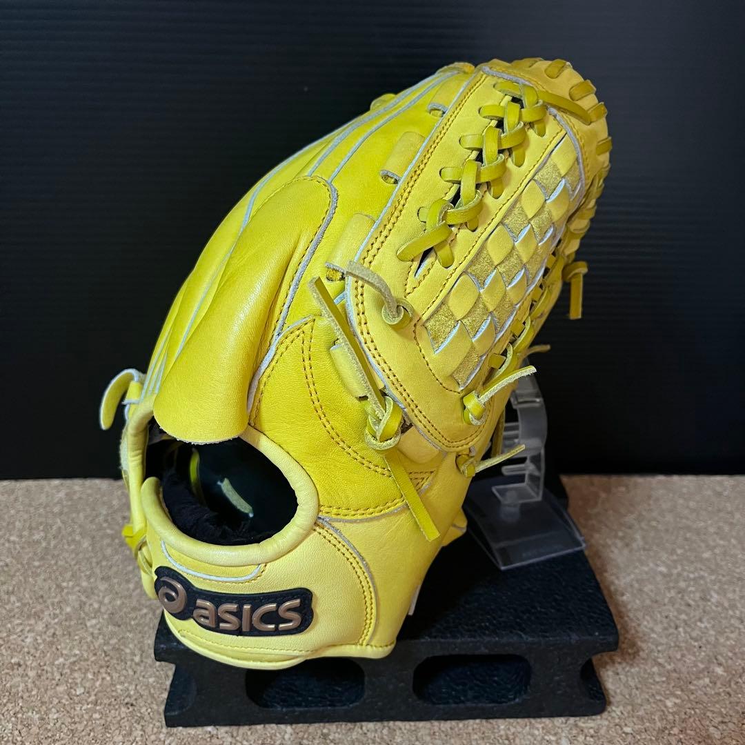 美品】ASICS 軟式野球グローブ投手用プロフェッショナルスタイルBCR4PP 野球 アシックス 軟式グローブ GOLDSTAGE I-PRO asics 軟式グローブ