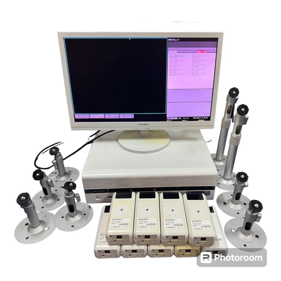 三菱レコーダーNR-3500/カメラNC-3000【モニター/ステー付き】 - メルカリ