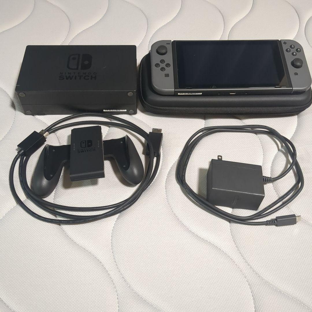 Nintendo Switch 本体 グレー (バッテリー強化版) - メルカリ