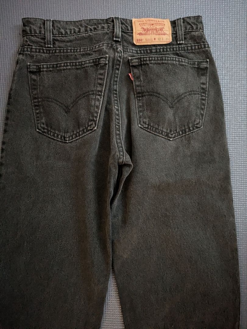 90s Levi's 550 後染めブラック USA製 96年1月製造 - メルカリ