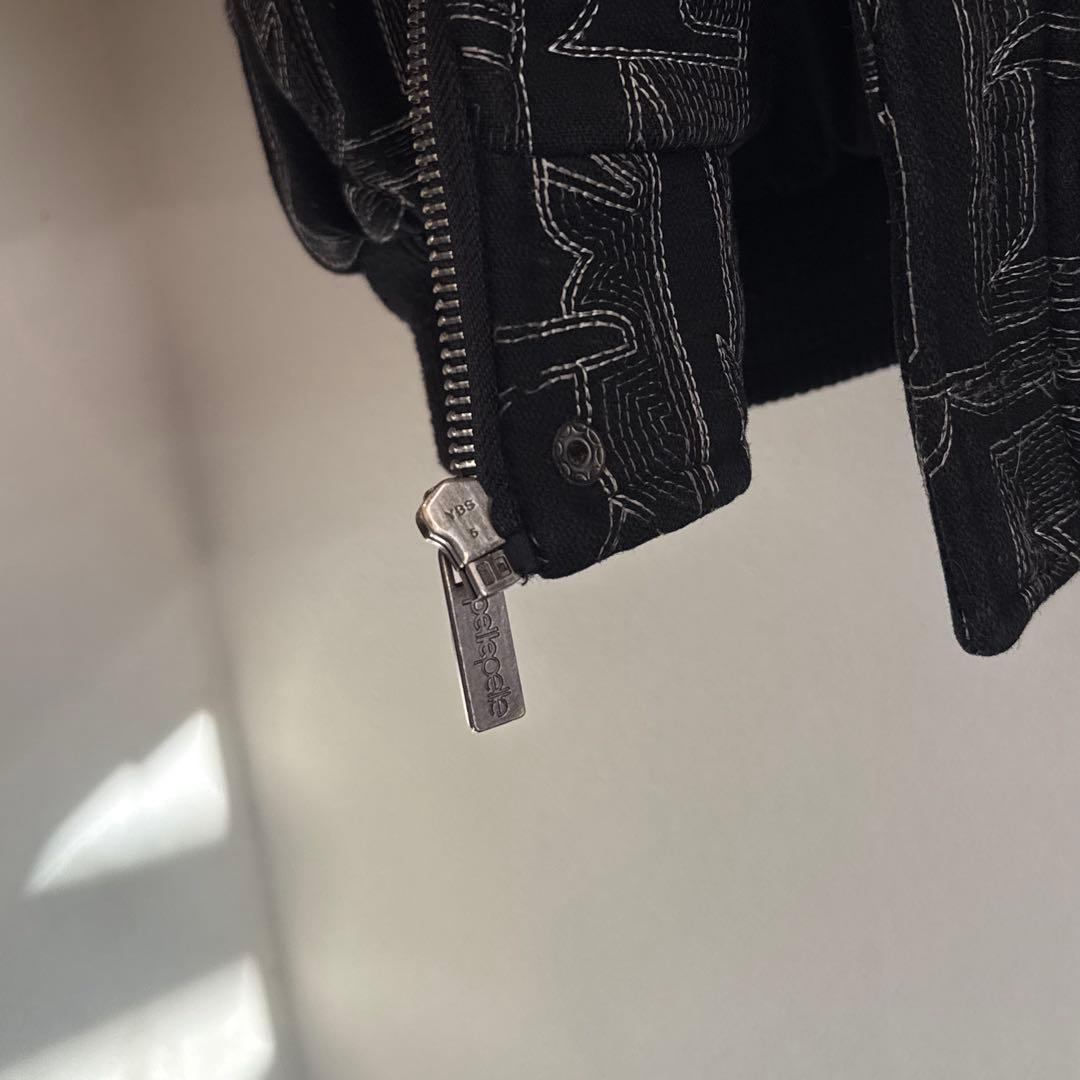 1990's pellepelle ウールスタジャン 総柄 ブラック 激レア - メルカリ