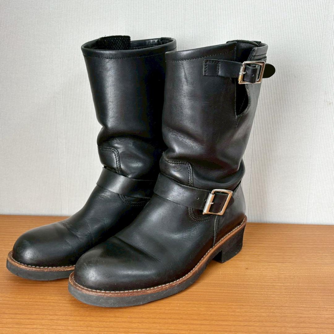 GTホーキンス GT4050W レザーエンジニアブーツ 黒 7＝24.0cm相当