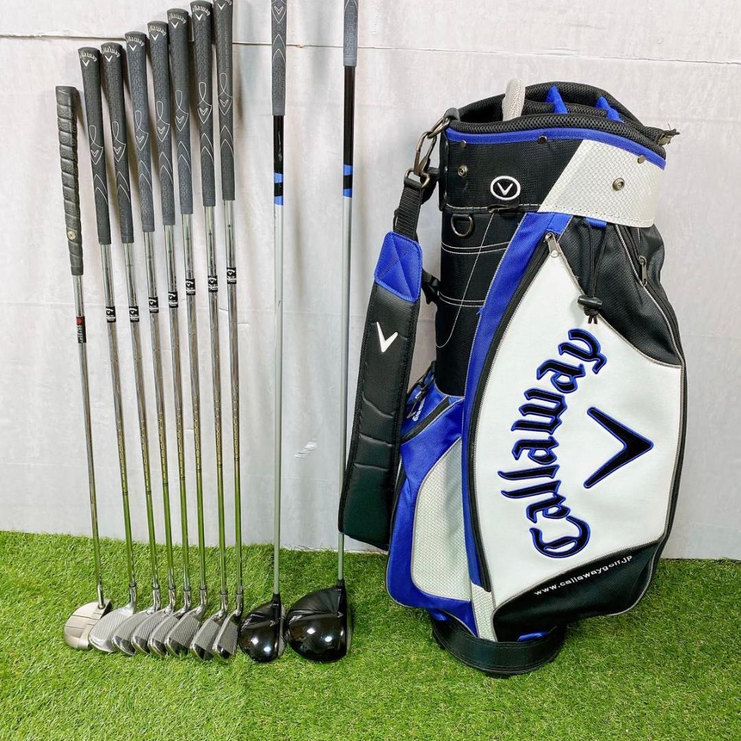 キャロウェイ ウォーバード 青 メンズ ゴルフセット S 初心者 ブルー