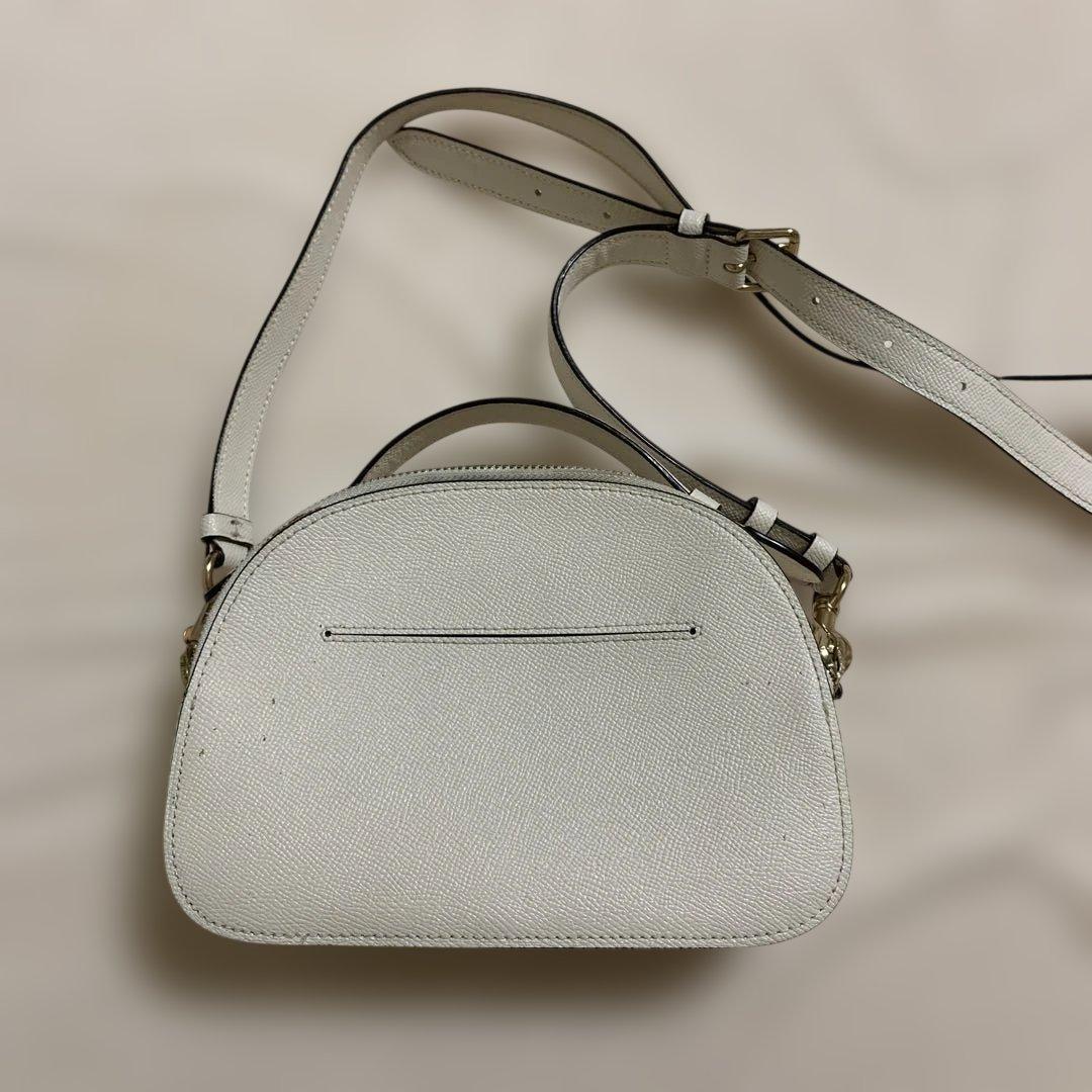 COACH ホワイト レザー ショルダーバッグ