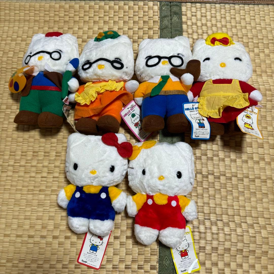 希少品eikoh エイコー ハローキティ 家族 ぬいぐるみ ファミリー