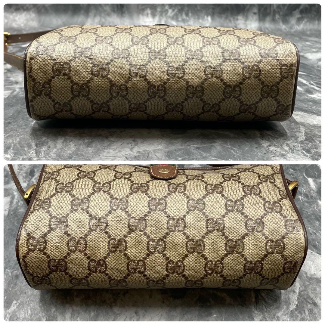 ✨美品✨GUCCI GG シェリーライン ショルダーバッグ ブラウン レザー