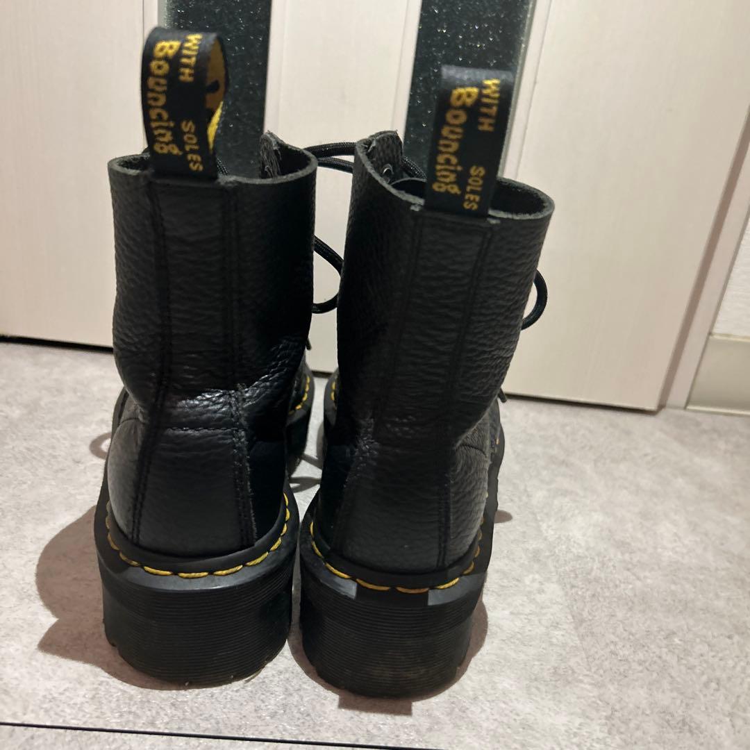 ドクターマーチン レザー ハイカット厚底ブーツ 黒 UK4 EU37の通販はau