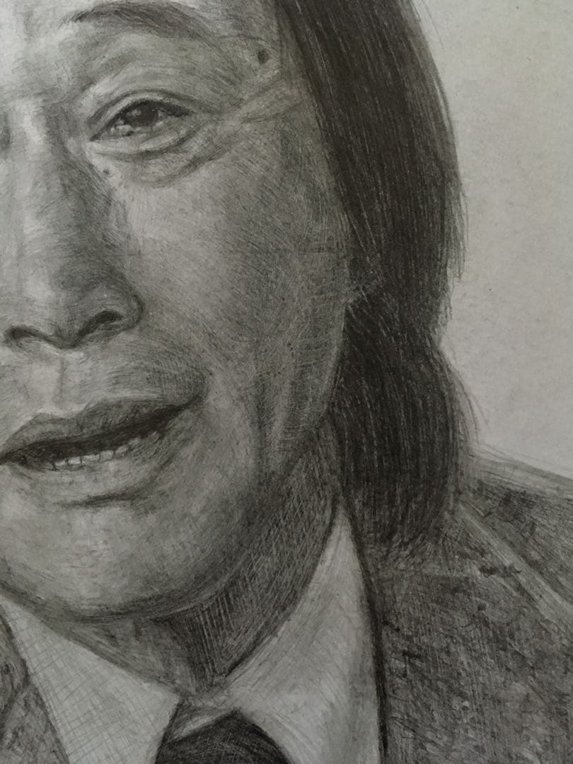 武田鉄矢 金八先生 似顔絵 （鉛筆画） 最終価格 風船とお手玉 DG1653371996