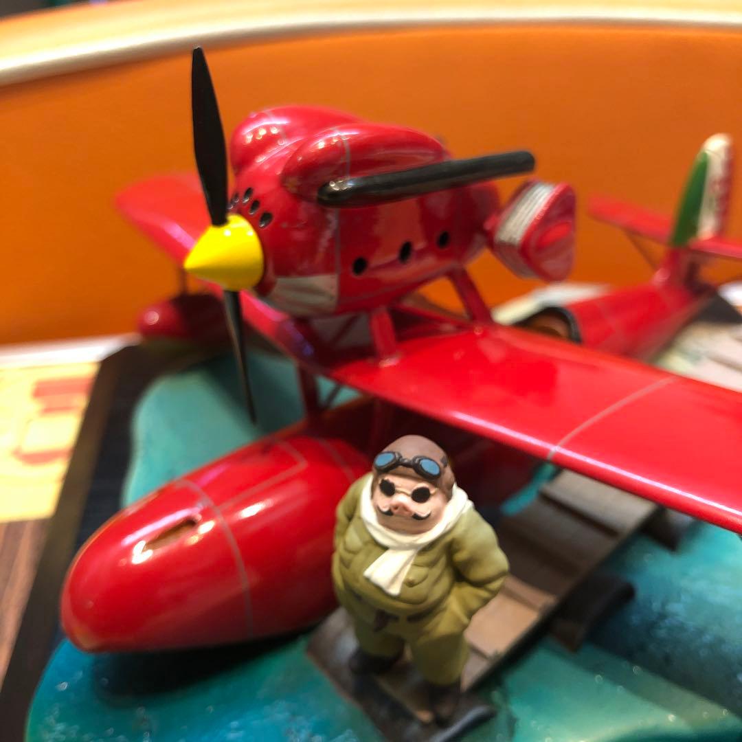 紅の豚 サボイアS-21 飛行艇 ポルコロッソ付ジオラマ 宮崎駿 公式認定