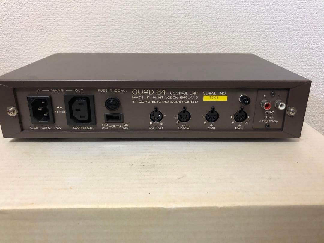 英国製 名作QUAD34プリアンプ 前期型 動作品 - メルカリ
