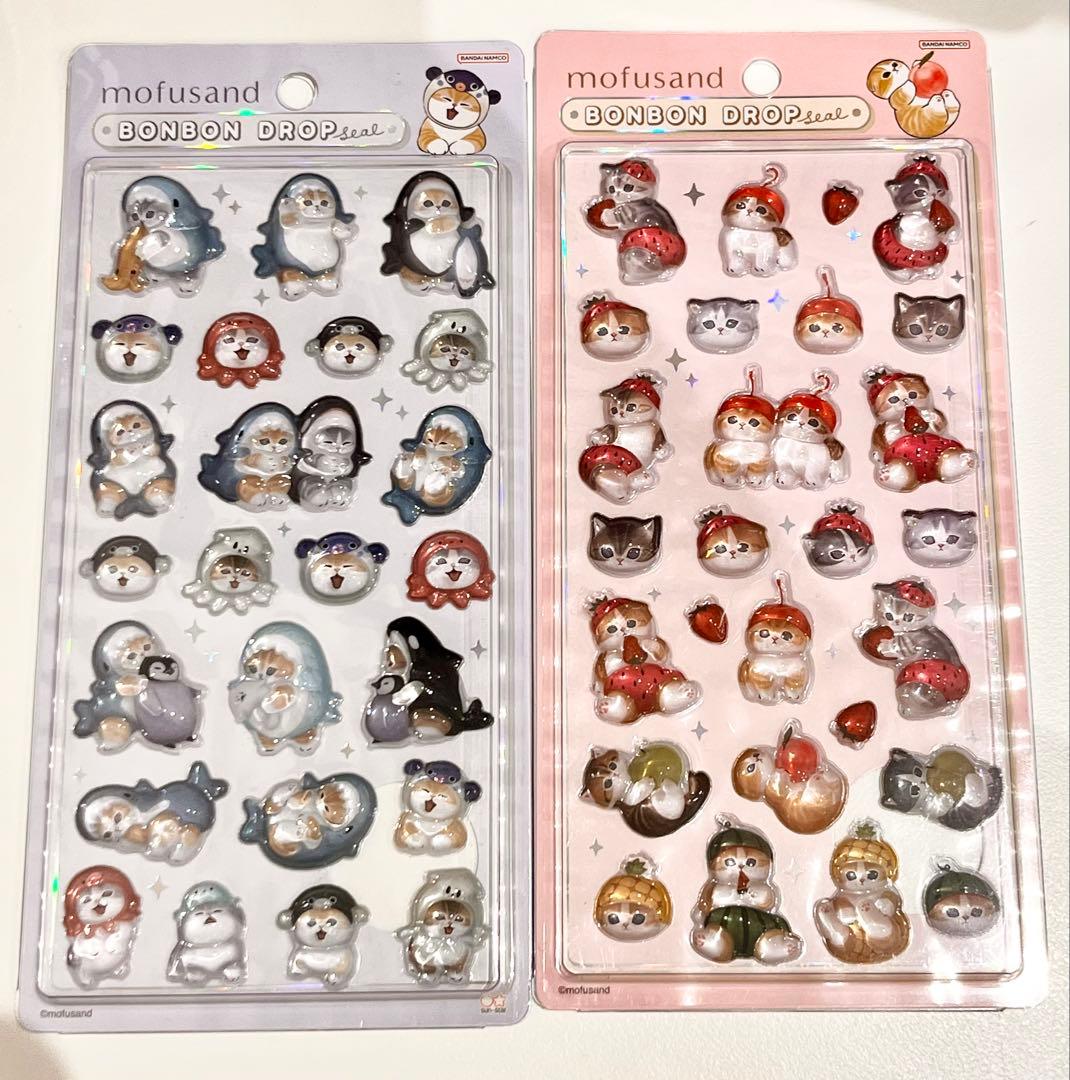mofusand ボンボンドロップシール A.Bセット - メルカリ