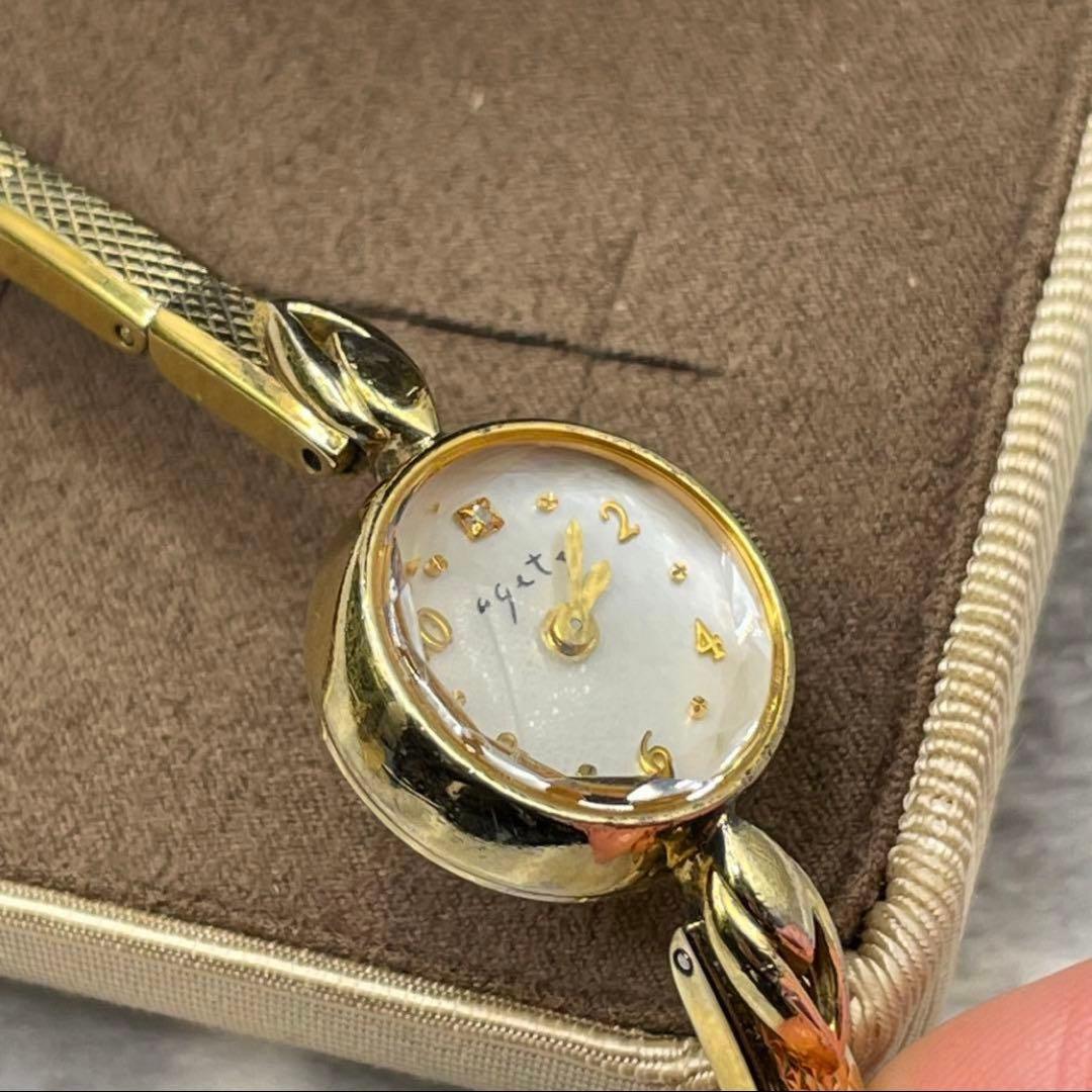 agete 廃盤 完売品 ジュエリーウォッチ ゴールド 稼働中 - メルカリ