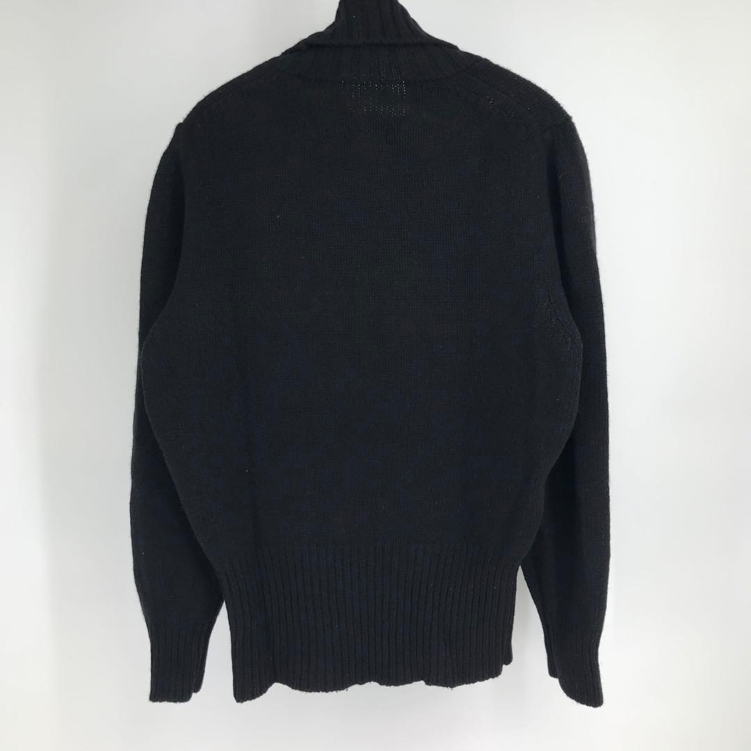 ブライスランズ ニット 42 ブラック タートルネック スコットランド製