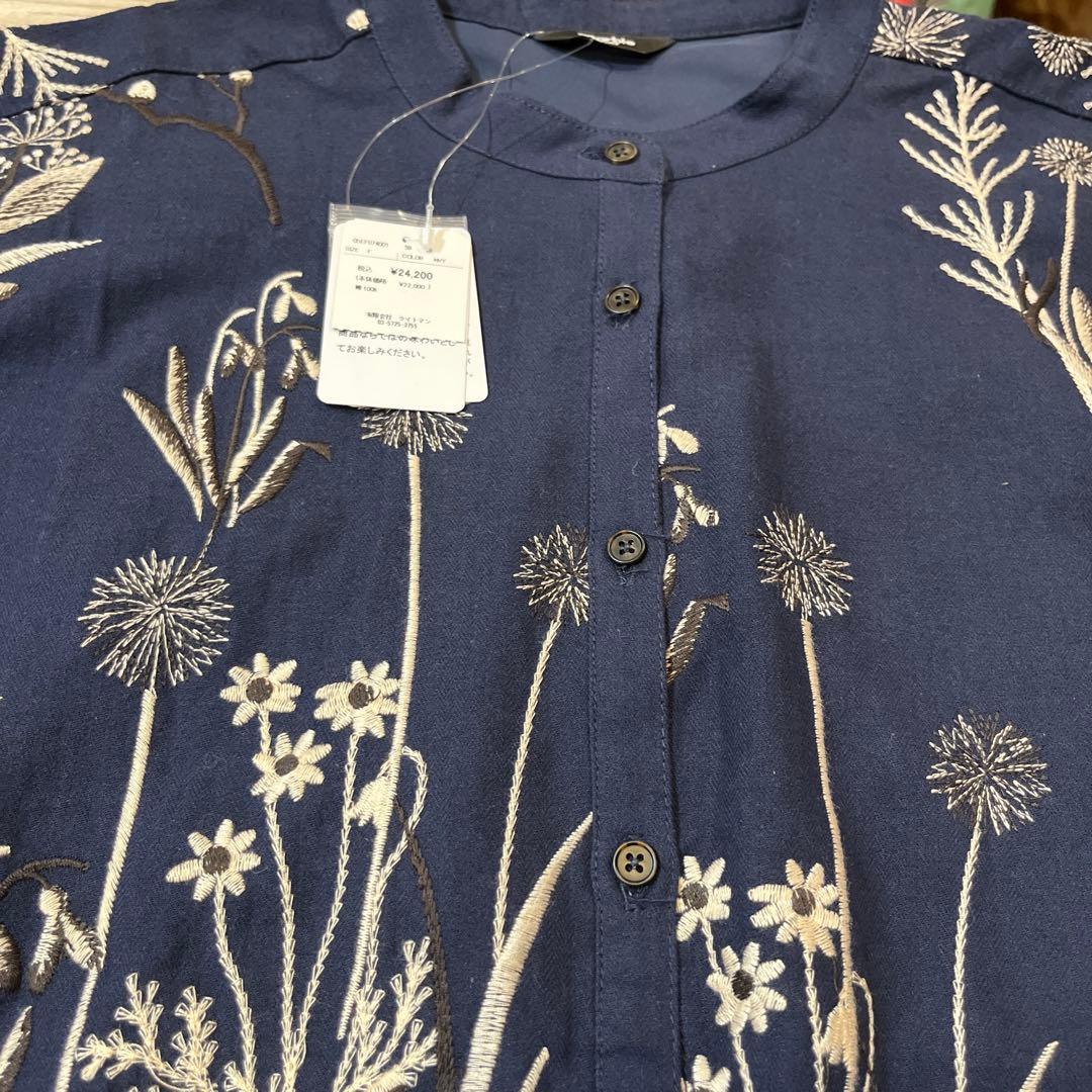 marble sud未使用タグ付長袖刺繍ブラウスEMB higotai - メルカリ