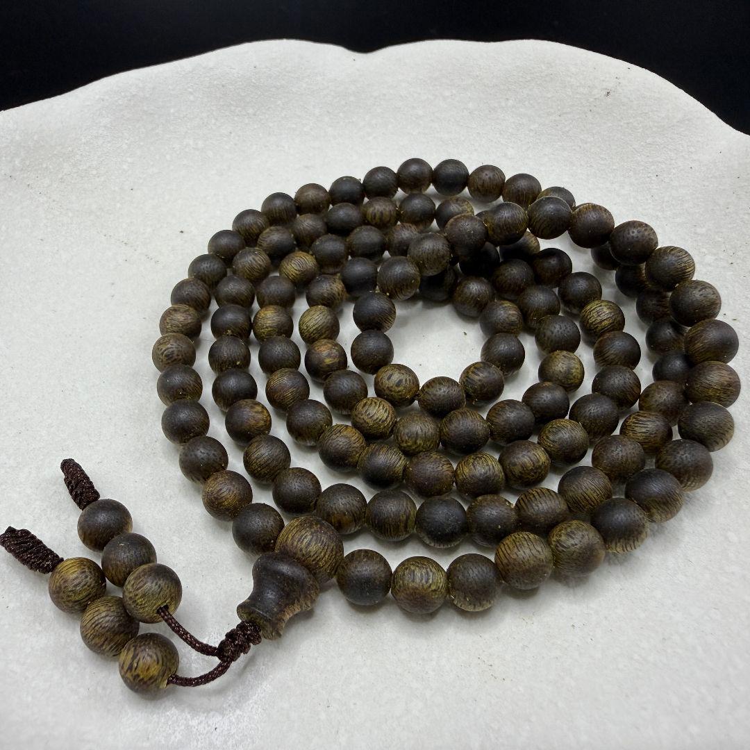 R053 全沈水 極上緑油伽羅 沈香手串 高級ブレスレット重さ：18.8g