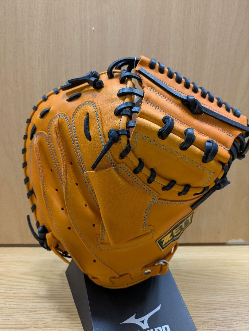 軟式キャッチャーミット 右投 （オレンジ×ブラック） BRCB35212