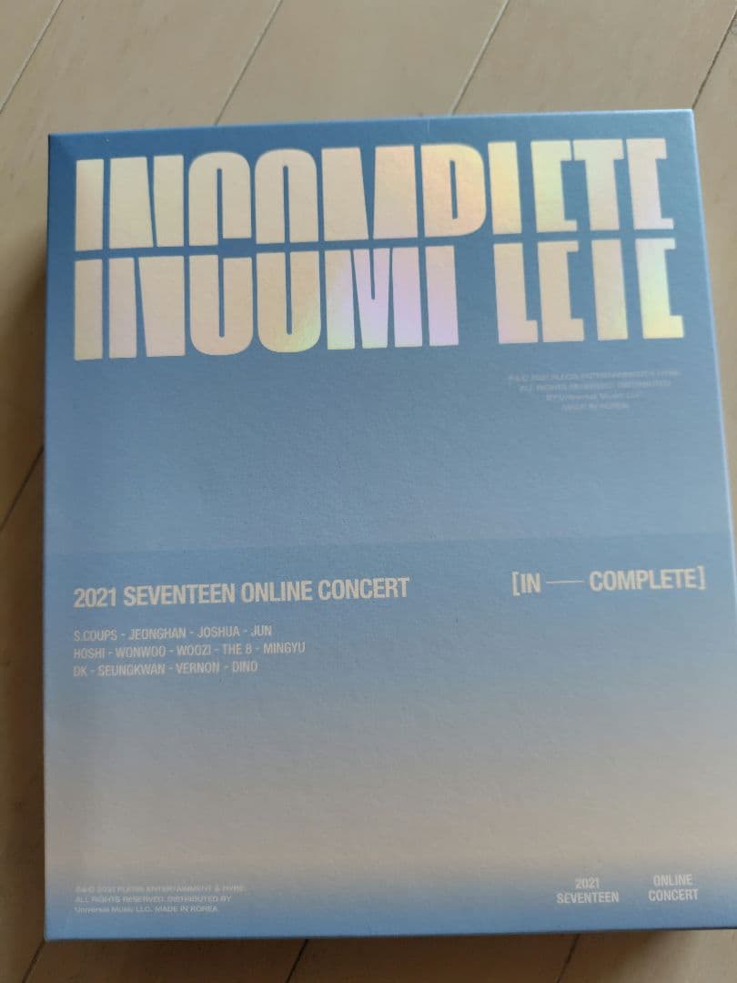 SEVENTEEN incomplete DVD 日本語字幕 ディスク未再生