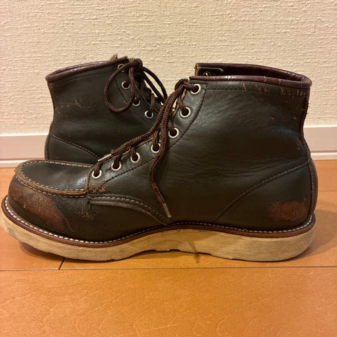 レッドウィング 8180 カンガタン グリーンus9e 四角犬タグ 純正迷彩紐