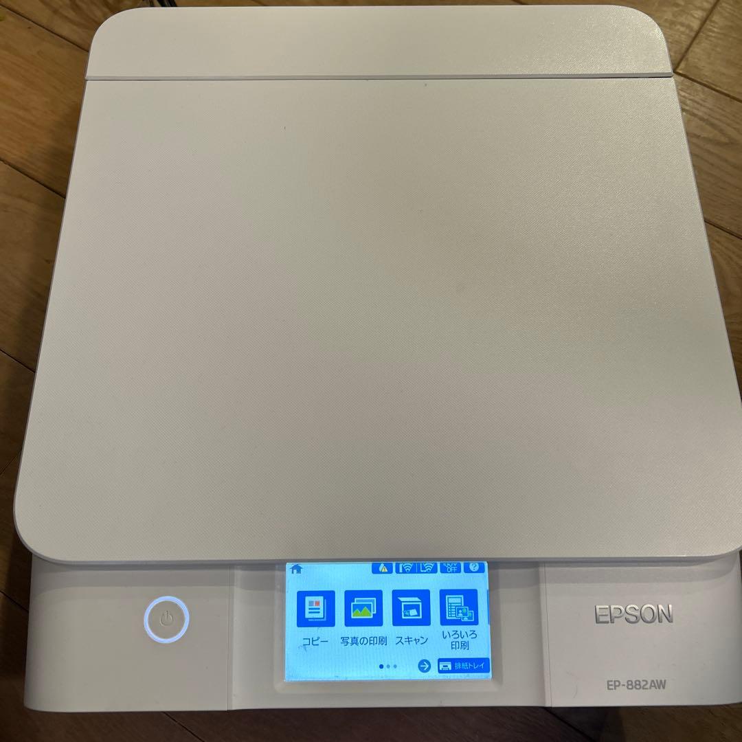 ジャンク品　EPSON EP-882AW ホワイト インクジェットプリンター Yahoo!オークション -「ep-882aw」の落札相場・落札価格
