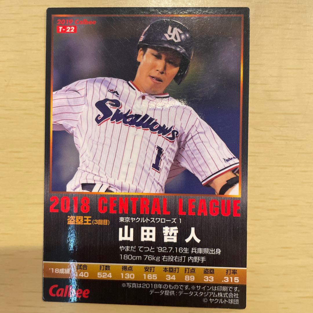 プロ野球カード 山田哲人サイン入りカード 2018年盗塁王 - メルカリ