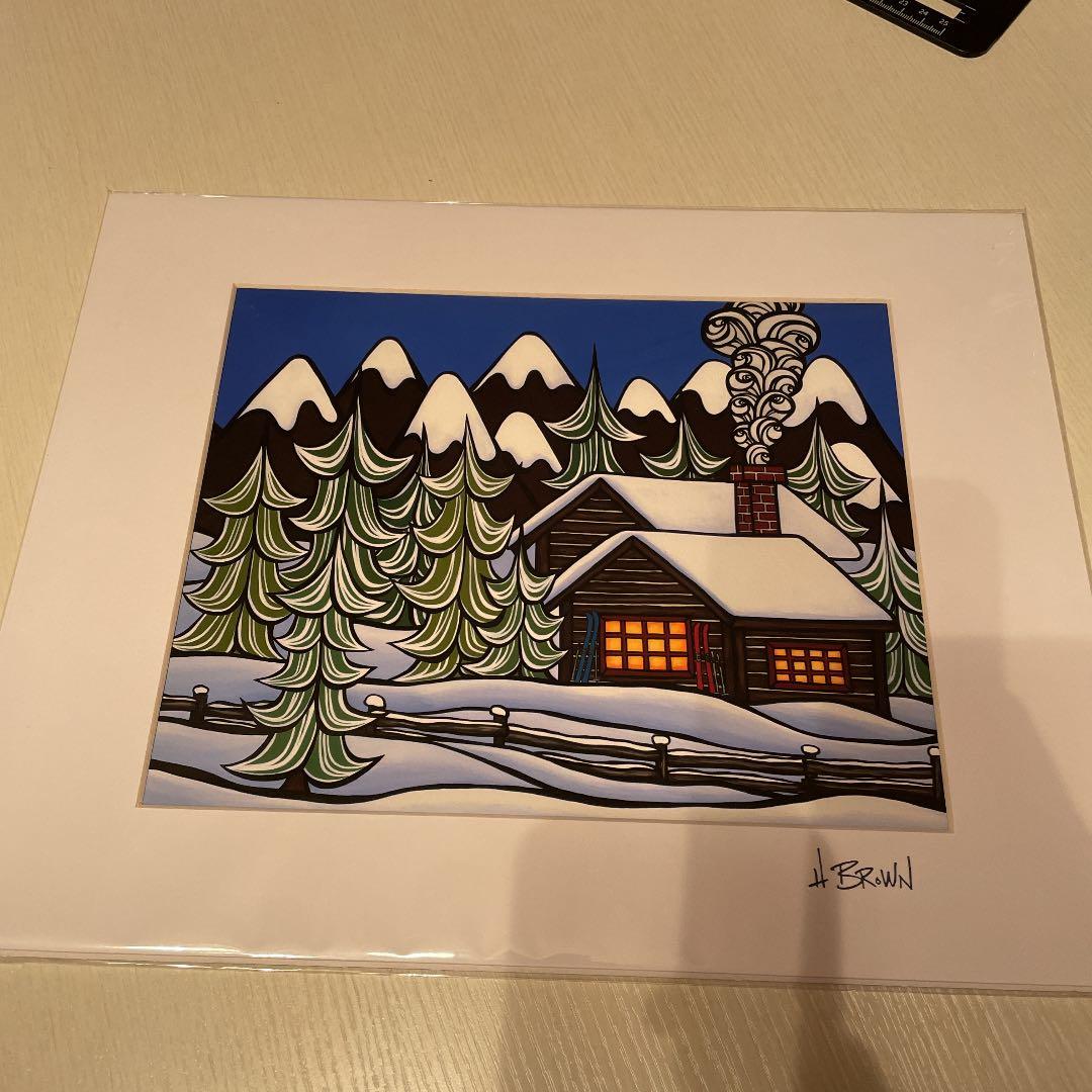 (最終値段)ヘザーブラウン　アート　絵　mountain retreat マウンテンリトリート-製品-ヘザーブラウンアート – Heather Brown Art