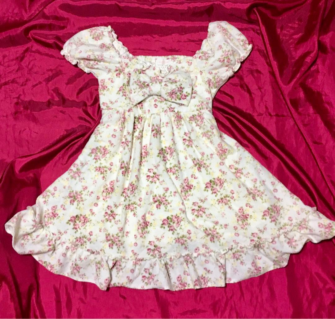 送料無料□2000sリズリサlizlisa□花柄お姫様ワンピース姫ギャル当時品