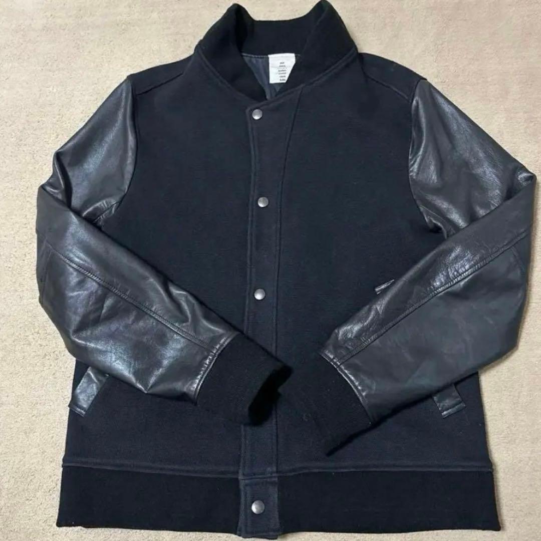 shama スタジャン　黒　レザーブルゾン　レザージャケット　L シャマ shama - レザージャケット shamaの通販 by taylor｜シャマならラクマ