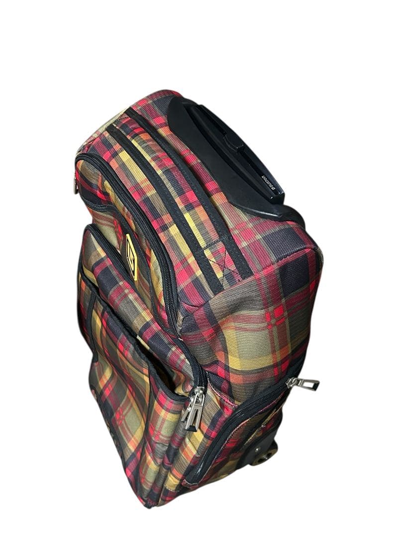 BURTON バートン キャリーバッグ チェック柄 マルチカラー 静音