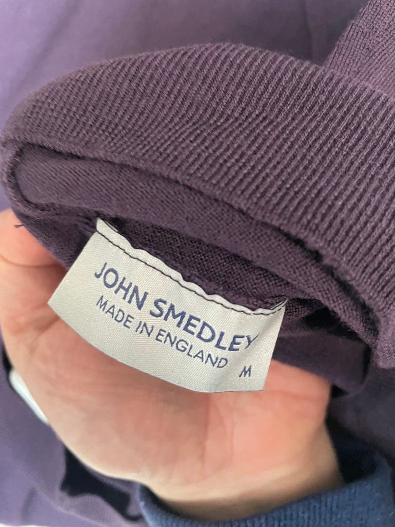 極美品 JOHN SMEDLEY モックネック パープル ニット M - メルカリ