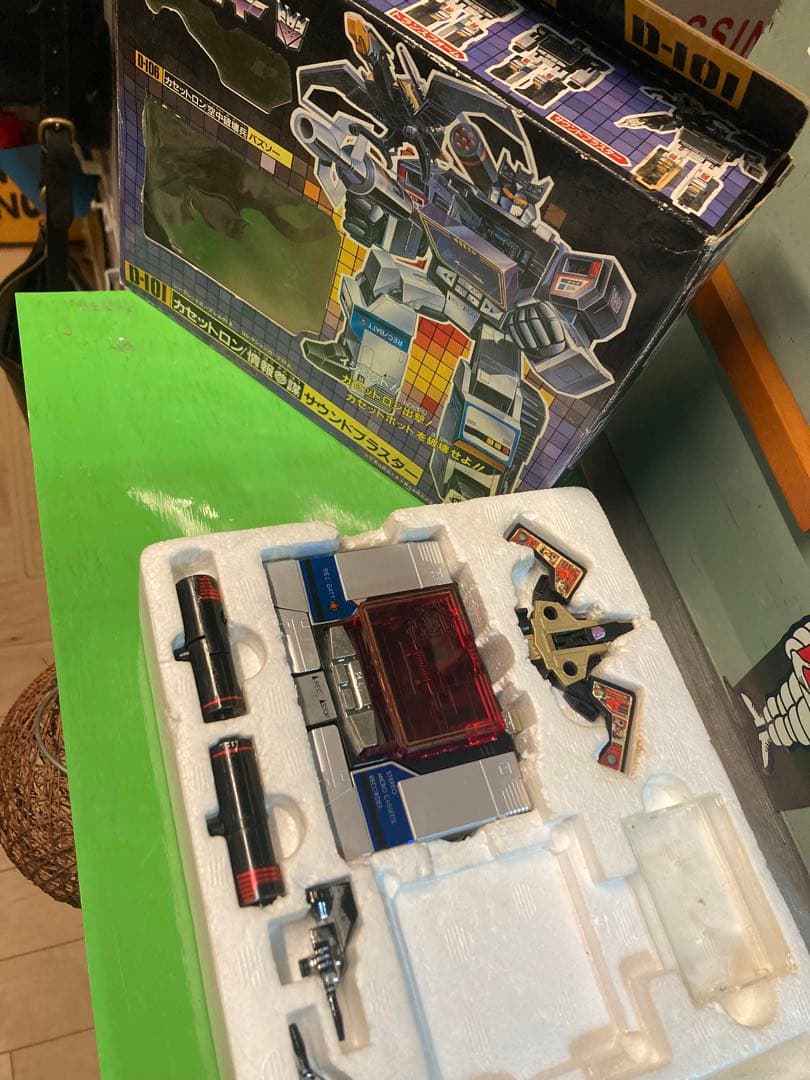 当時物トランスフォーマー D-101 カセットロン サウンドブラスター