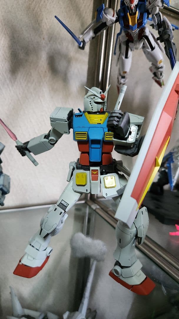 MG RX-78-2 オリジンガンダム 全塗装完成品 HG 1/144 RX-78-02 ガンダム(GUNDAM THE ORIGIN版) 改修・全塗装品