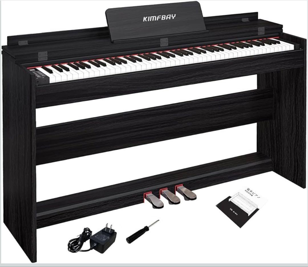 値下げ可能⭕️】KIMFBAY 電子ピアノ ブラック - メルカリ