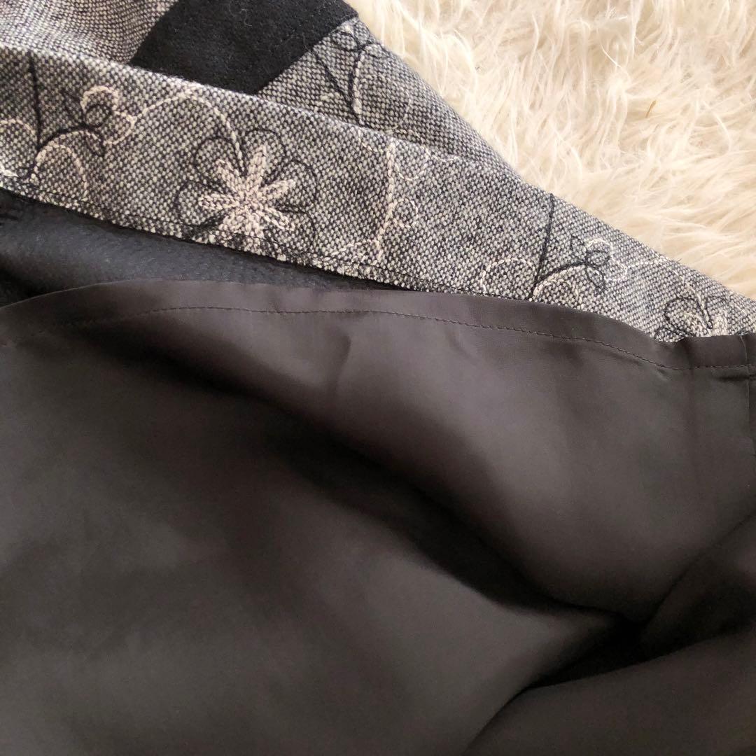 レリアン レイヤード風 チュニック ワンピース 現行 近年 ドッキング 刺繍