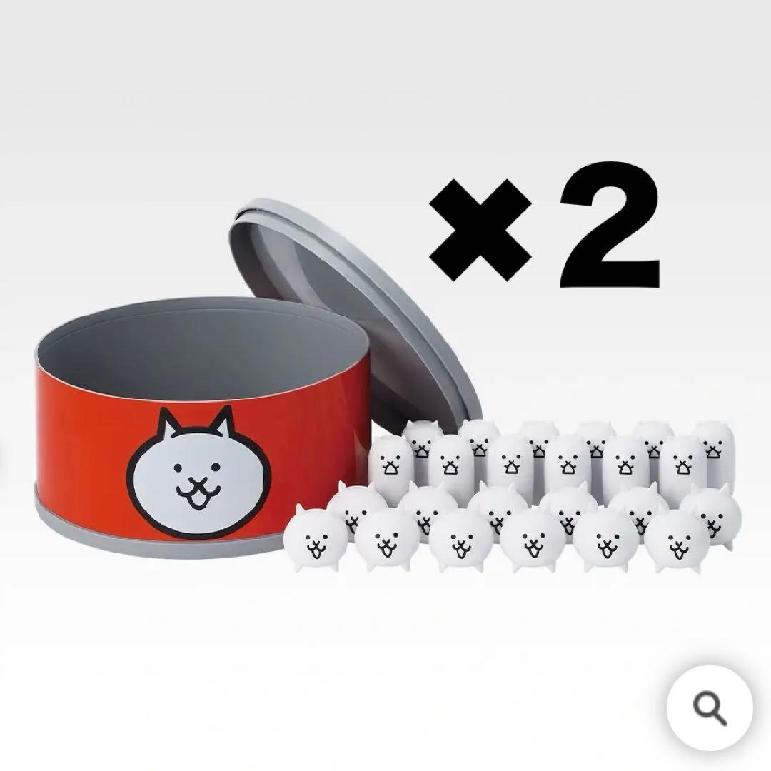 一番くじにゃんこ大戦争D賞ネコカン型ケース付きミニフィギュア24体