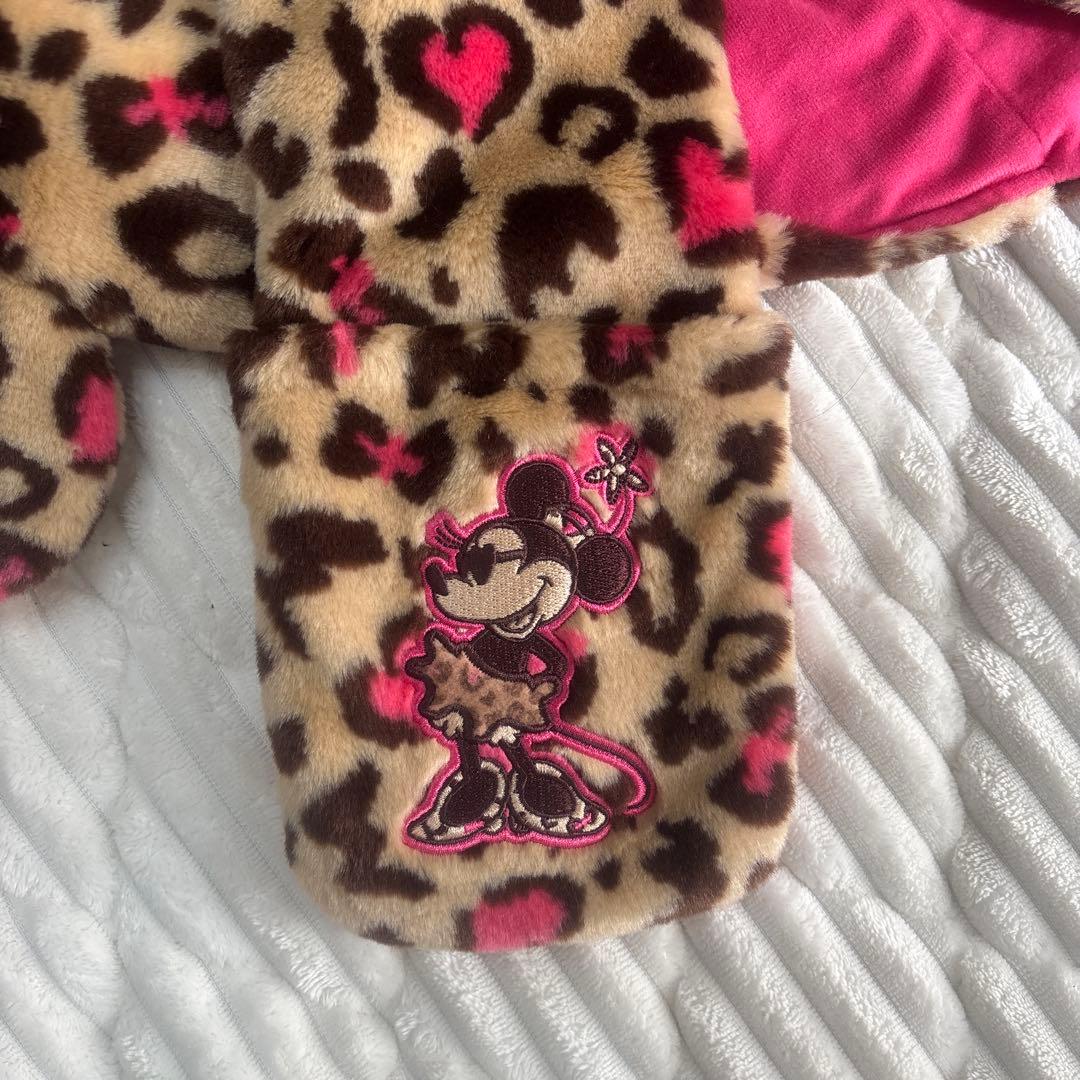 ミニーちゃんヒョウ柄マフラーキャップ - メルカリ
