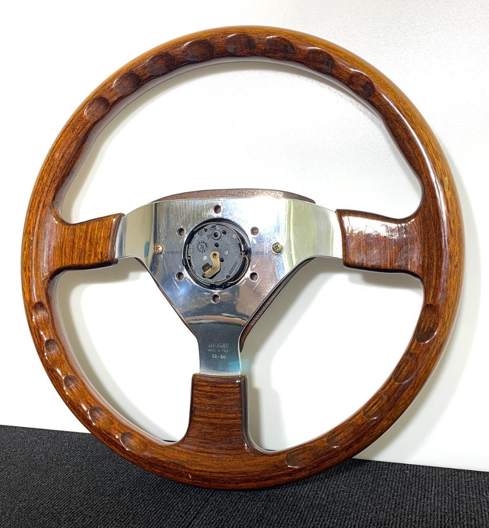 モモ ヴェローチェ レーシング ダーク ウッド ステアリング 希少 36.5