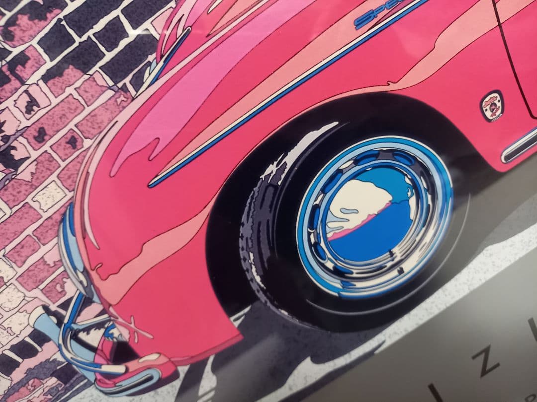 yz ab 様売約済 1980's 鈴木英人 ポルシェ 356 公式ポスター - メルカリ