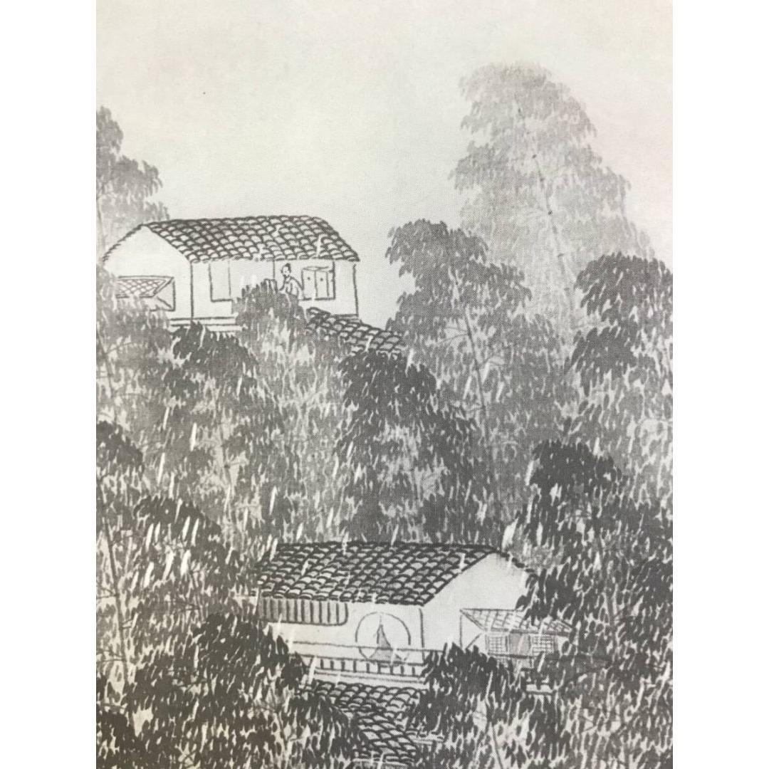 複製/横山大観/霊峰春色/竹雨/双幅/山水図/横物/掛軸/名家伝来/AK-