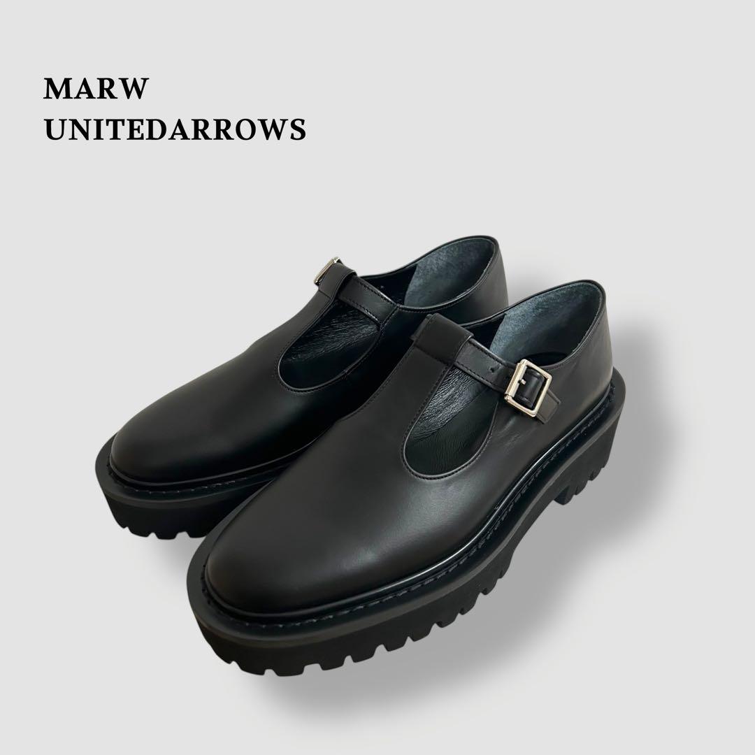 未使用✨MARW UNITED ARROWS Tストラップローファー 23.5 Tストラップ ローファー