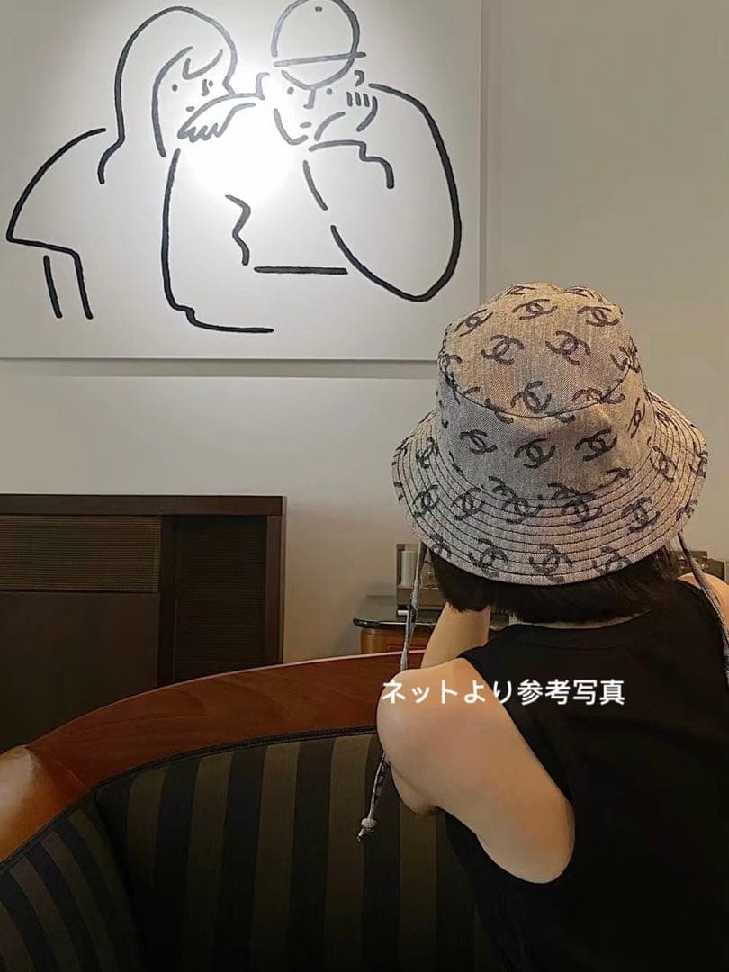 最終値下 レアCHANELシャネルバケットハット CCマーク【試着のみ】M