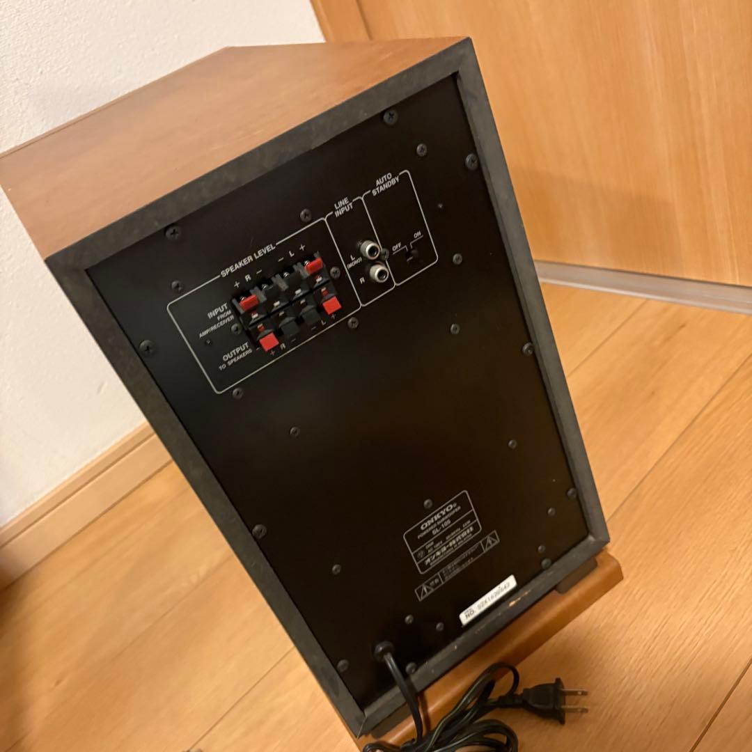 本体】ONKYO オンキョー SL-105 サブウーファー - メルカリ