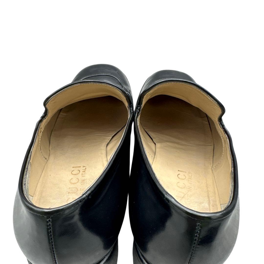 靴 Gucci Horsebit Loafers 37.5C Black 24.5